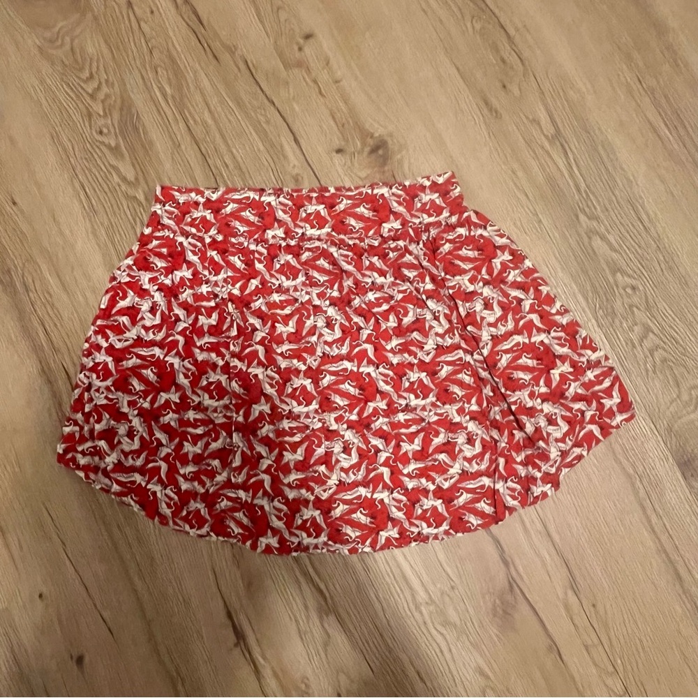 Kimchi Blue Urban Outfitters skirt bird print red size medium